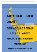 DEX MODULE 3 EXAM 2024&25 LATEST UPDATE WITH A FEW VERIFIED QUESTIONS WHICH ARE