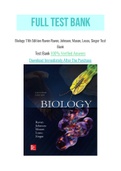 Biology 11th Edition Raven Raven, Johnson, Mason, Losos, Singer Test Bank