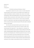 Essay 1 - Rough Draft: Sex Education