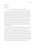 Essay 1 - Final Draft: Sex Education