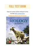 Biology the Essentials 3rd Edition Hoefnagels Test Bank