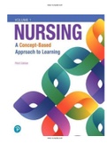 Nursing A Concept-Based Approach to Learning 3rd Edition Test Bank |Complete Guide A+|Instant download .