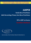 NURS 603 AANPCB FAMILY NURSE PRACTITIONER ADULT  GERONTOLOGY PRIMARY CARE NURSE PRACTITIONER