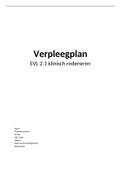 EVL 2.1 Klinisch redeneren VPK21D20. Beoordeelt met een GOED. HBO Verpleegkunde Duaal