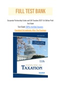 Corporate Partnership Estate and Gift Taxation 2021 1st Edition Pratt Test Bank