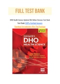 DHO Health Science Updated 8th Edition Simmers Test Bank