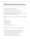 USMLE/ ID Microbiology Question Set and Answers BEST REVISION FOR 2022