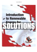 Introduction to Renewable Energy for Engineers 1st Edition Hagen Solutions Manual