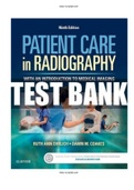 Patient Care in Radiography 9th Edition Ehrlich Test Bank |Complete Guide A+|Instant download .