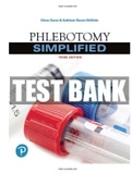 Phlebotomy Simplified 3rd Edition Garza Test Bank |Complete Guide A+| Instant download .