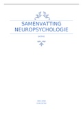 Samenvatting neuropsychologie