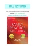 Family Practice Guidelines 4th Edition Cash Glass Test Bank