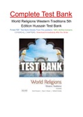 World Religions Western Traditions 5th Edition Hussain Test Bank