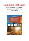 TEST BANK PROFESSIONAL NURSING CONCEPTS 4TH FINKELMAN