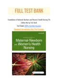 Foundations of Maternal-Newborn and Women's Health Nursing 7th Edition Murray Test Bank