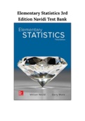 Elementary Statistics 3rd Edition Navidi Test Bank