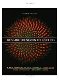 Research Design in Counseling 4th Edition Heppner Test Bank |Complete Guide A+| Instant download .