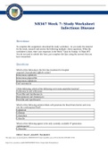 NR 567 Week 7 Study Worksheet; Infectious Disease