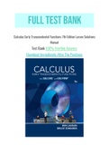 Calculus Early Transcendental Functions 7th Edition Larson Solutions Manual 100% Verified , Instant download.