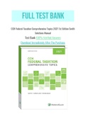 CCH Federal Taxation Comprehensive Topics 2021 1st Edition Smith Solutions Manual