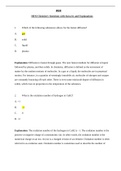 HESI Chemistry Questions with Answers and Explanations 2022/2023 Latest