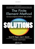 Finite Element Method Basic Concepts and Applications with MATLAB MAPLE and COMSOL 3rd Edition Pepper Solutions Manual