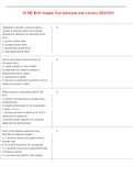 ACHE BOG Practice Sample Test Possible 2022 Questions and 100% Correct Answers