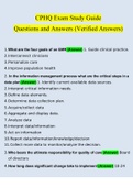 CPHQ Exam Study Guide Questions and Answers 2022/2023 (Verified Answers)(Certified Professional in Healthcare Quality)