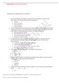 NURS 208AHA Final Practice Questions