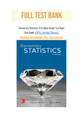 Elementary Statistics 3rd Edition Navidi Test Bank