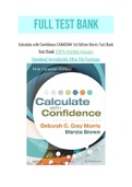 Calculate with Confidence CANADIAN 1st Edition Morris Test Bank