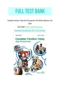 Canadian Families Today New Perspectives 4th Edition Albanese Test Bank