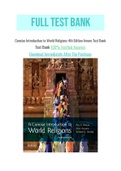 Concise Introduction to World Religions 4th Edition Amore Test Bank