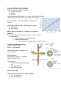 Plant Physiology (BB069B) Summary of all lectures