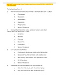 BIOL 3413Pathophysiology Exams Questions and Answers Latest 2022.[ALL ANSWERS IN THE LAST PAGE].