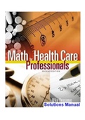 Math for Health Care Professionals 2nd Edition Kennamer Solutions Manual