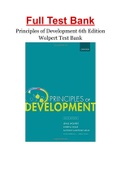 Principles of Development 6th Edition Wolpert Test Bank