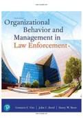 Organizational Behavior and Management in Law Enforcement 4th Edition More Test Bank