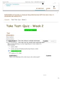 NURS 6003 Week 2 Quiz; APA Style and Format (May 2022)