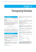 Basic Engineering Mathematics-transposing formula