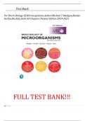 Test Bank  For Brock Biology Of Microorganisms Author:Michael T Madigan,Bender, Sattley,Buckley,Stahl All Chapters Newest Edition 2024-2025