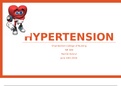 HYPERTENSION Chamberlain College of Nursing NR 508