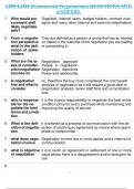 CIPS L4M5 (Commercial Negotiations) QUESTIONS AND  ANSWERS.