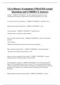 UGA History Exemption UPDATED Actual  Questions and CORRECT Answers