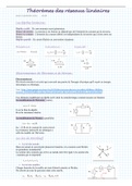 Résumé du cour des théorèmes des réseaux linéaire EE.101