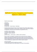 NAPLEX Practice Questions And Answers Rated A+ 2024-2025.