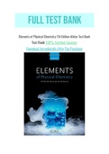 Elements of Physical Chemistry 7th Edition Atkins Test Bank