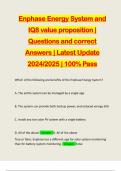 Enphase Energy System and IQ8 value proposition | Questions and correct Answers | Latest Update 2024/2025 | 100% Pass