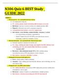 N306 Quiz 6 BEST Study  GUIDE 2022 