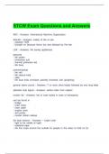 STCW Exam Questions and Answers